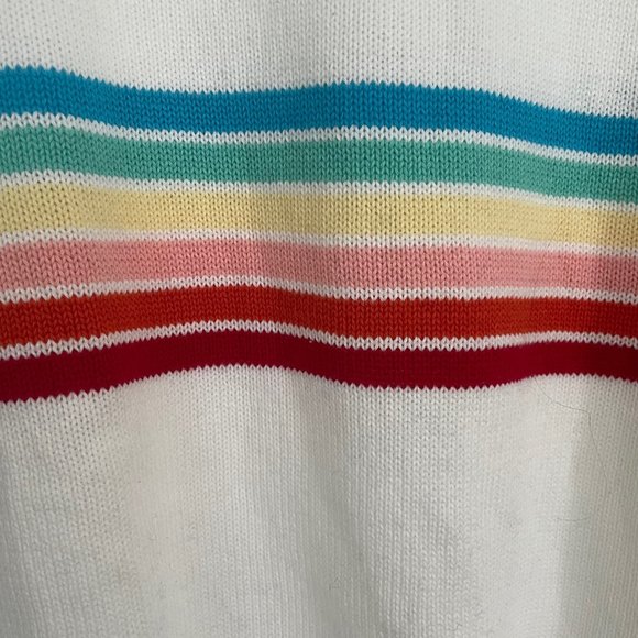 Cutest Long Sleeved Rainbow Striped Sweater - Picture 6 of 9